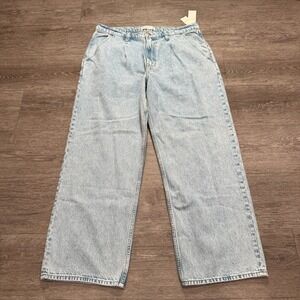 Abercrombie & Fitch Light Blue Wide Leg Jeans